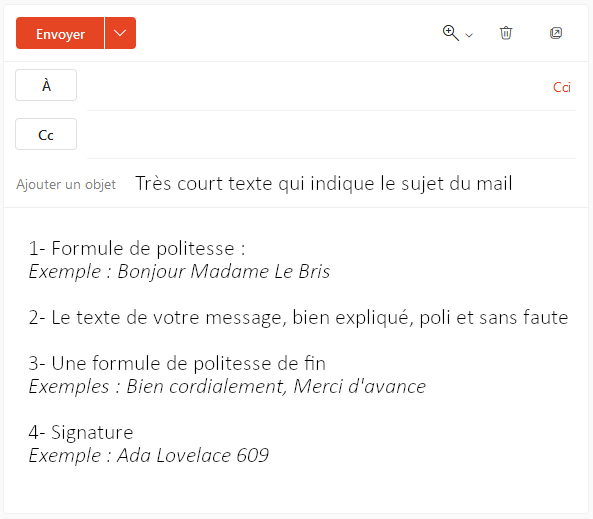 mail redige